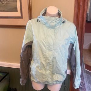 Champion windbreaker steal with dark grey accents